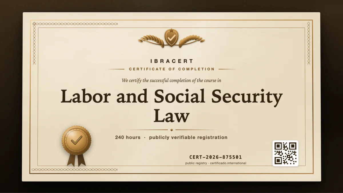 Cover of the Labor and Social Security Law course