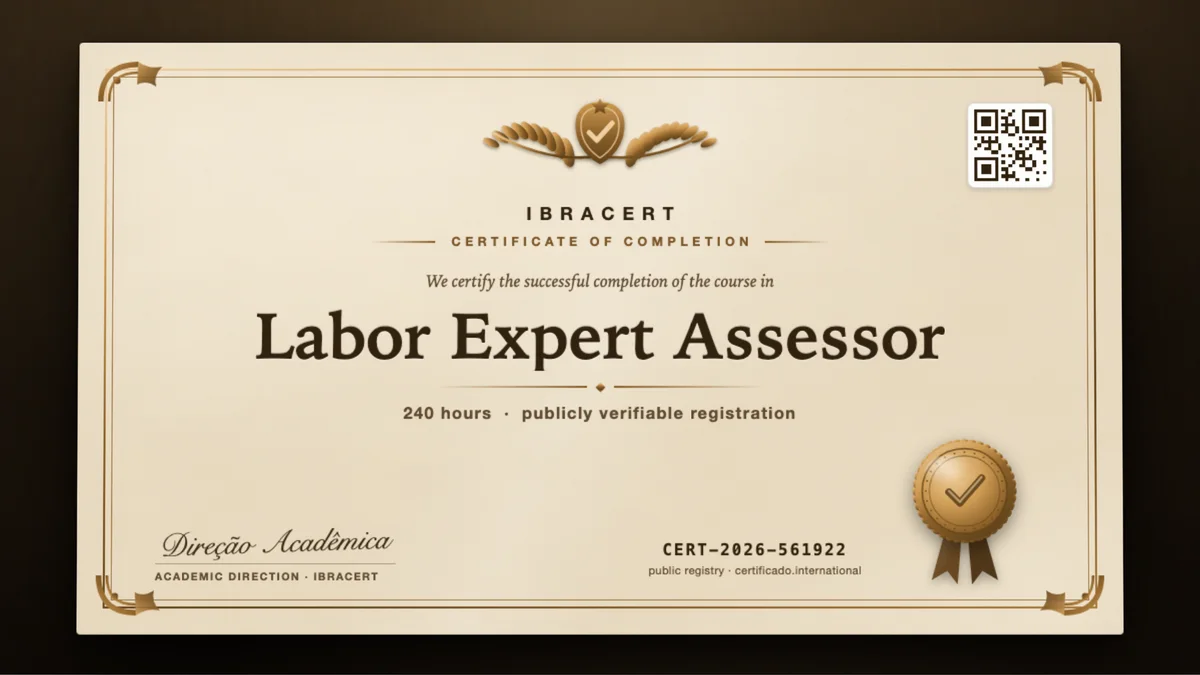Cover of the Labor Expert Assessor course