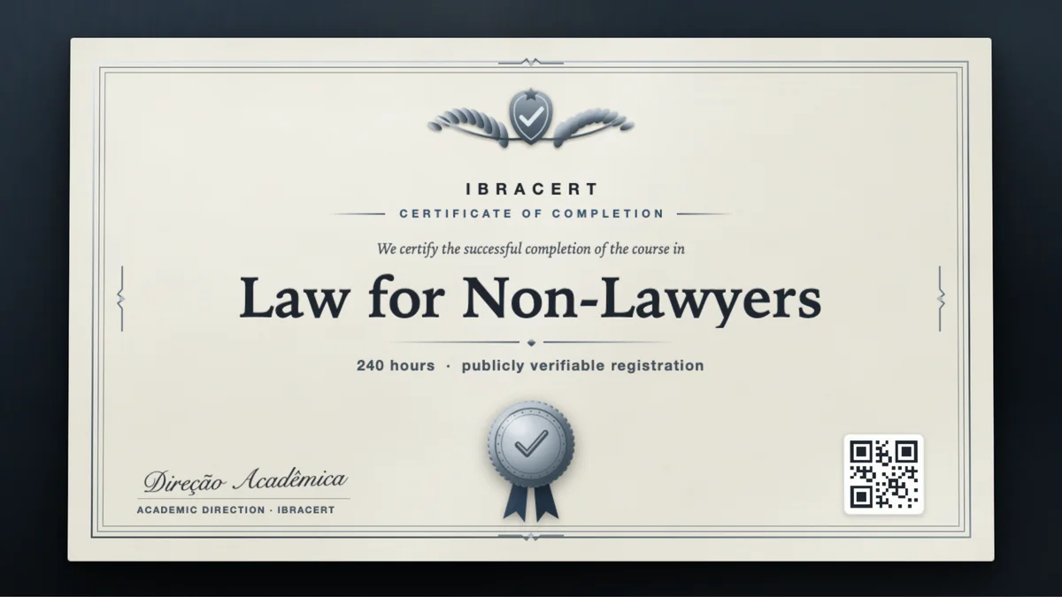 Cover of the Law for Non-Lawyers course