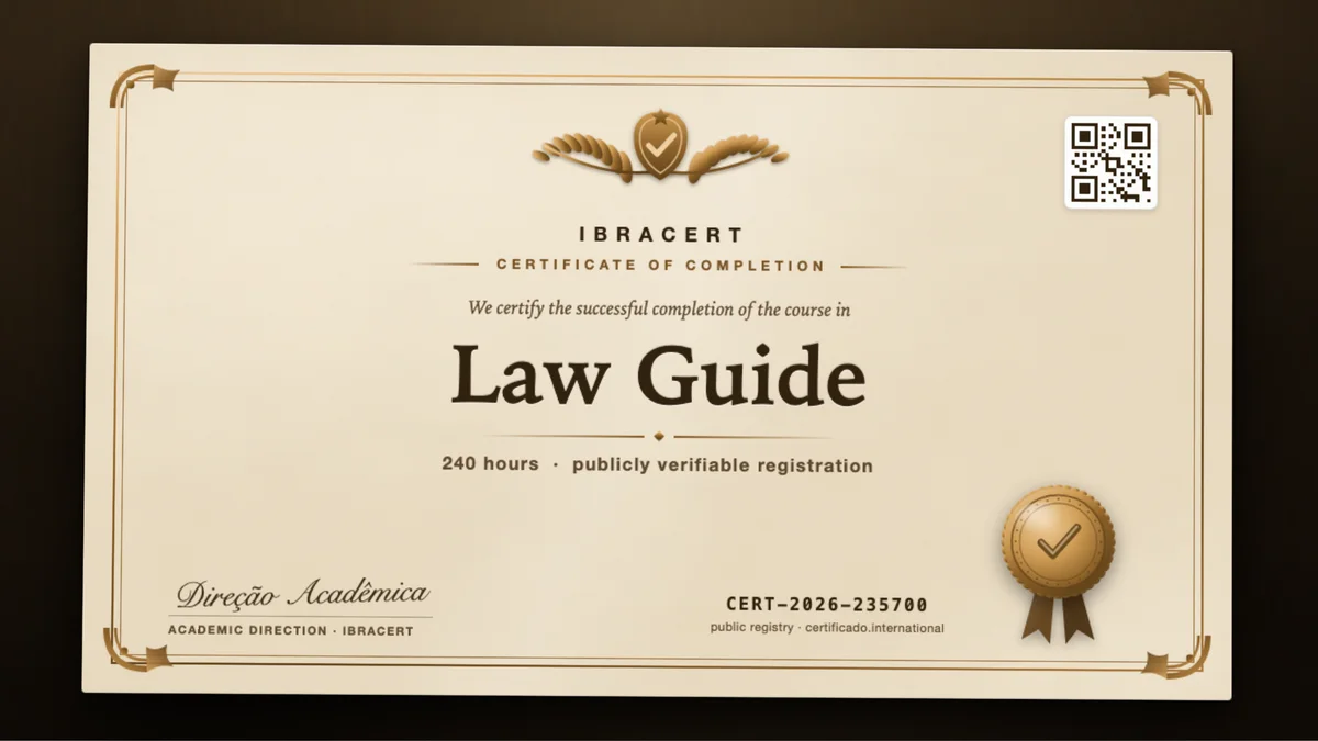 Cover of the Law Guide course