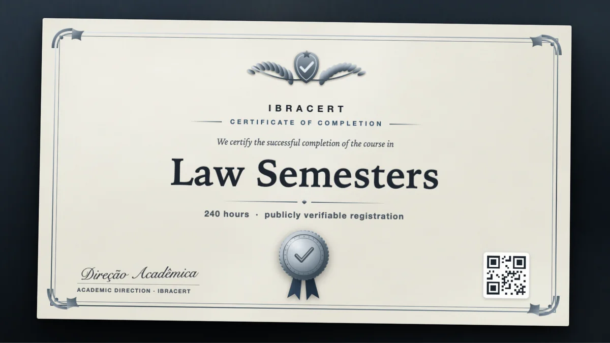 Cover of the Law Semesters course