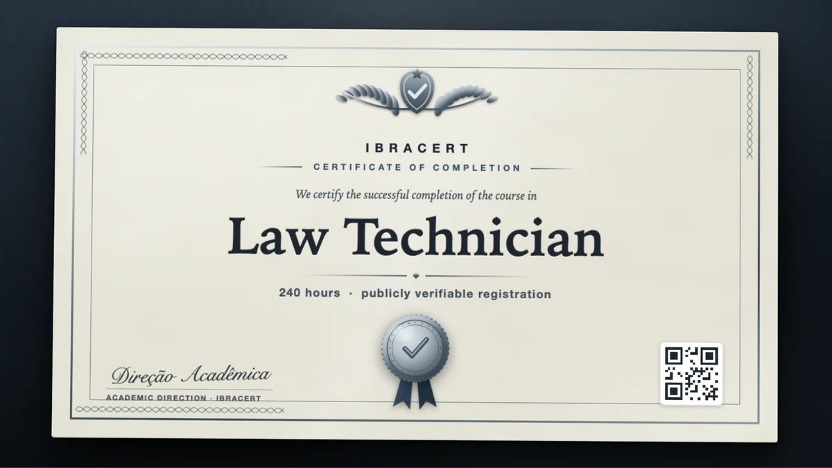 Cover of the Law Technician course