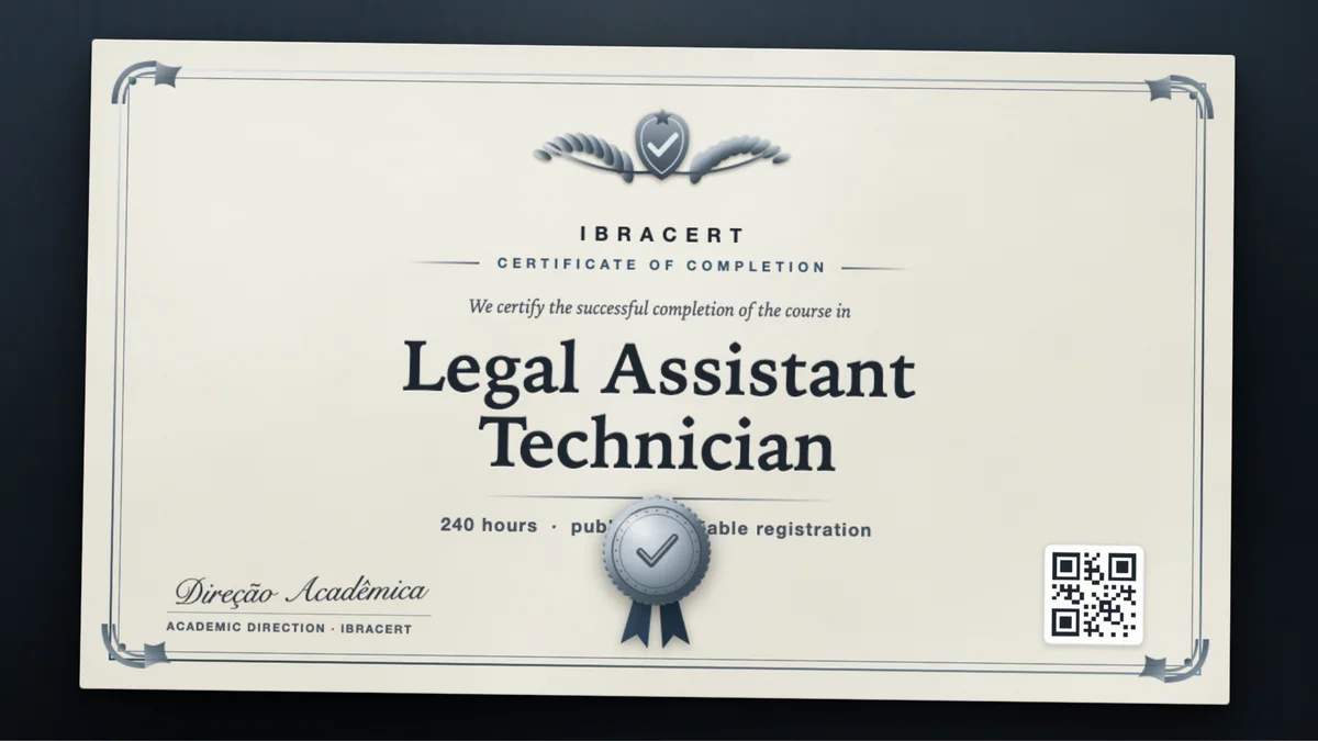 Cover of the Legal Assistant Technician course