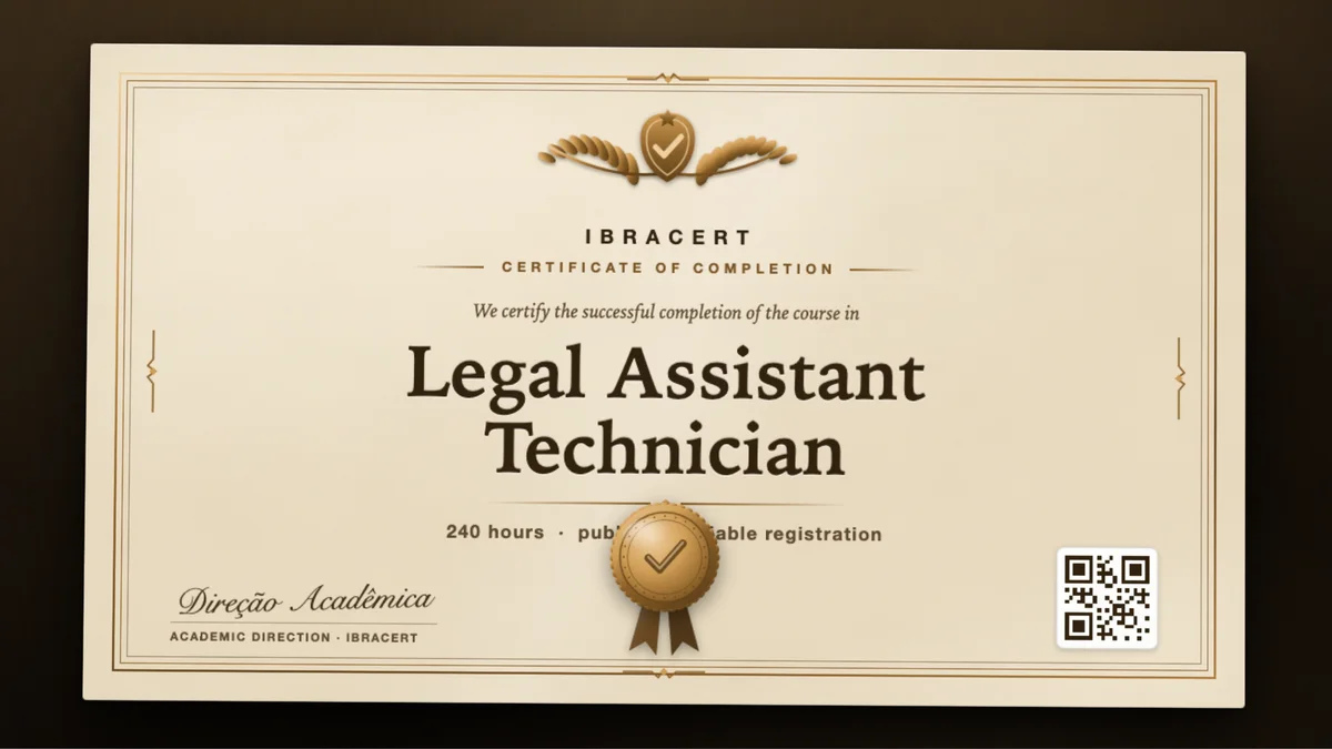 Cover of the Legal Assistant Technician course