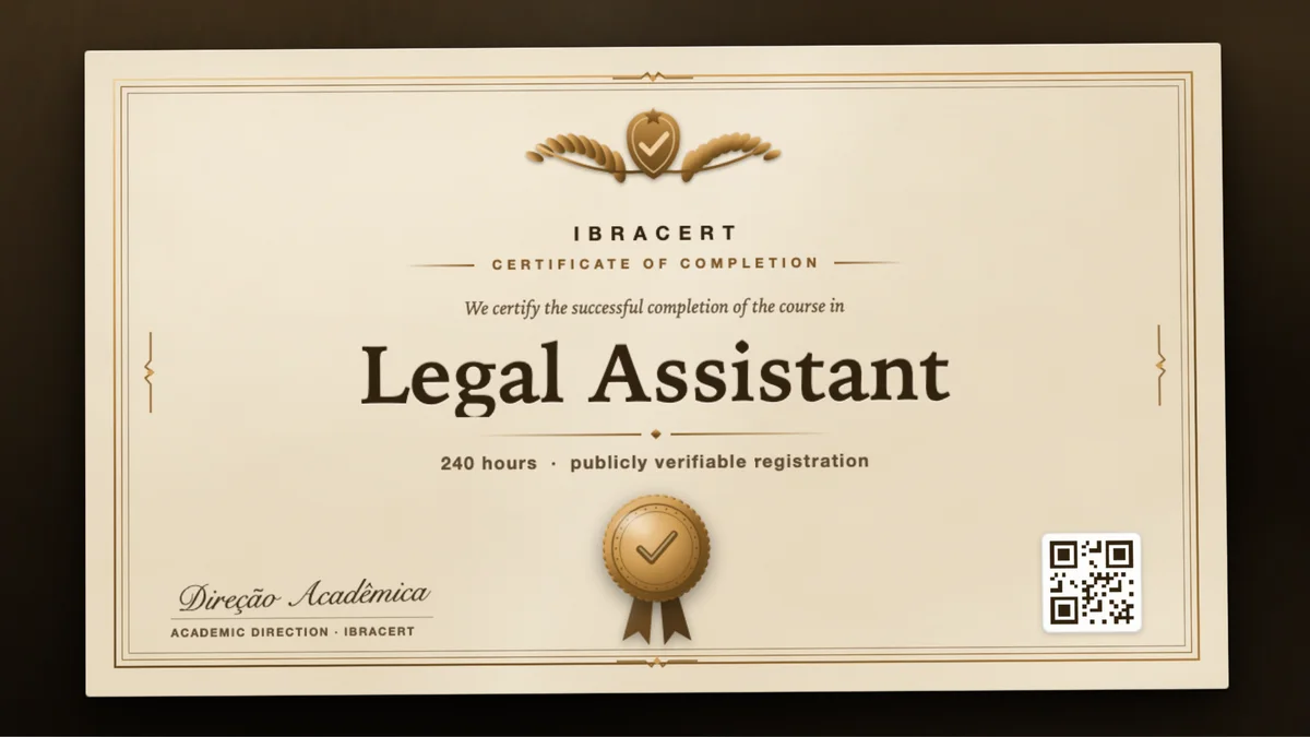Cover of the Legal Assistant course