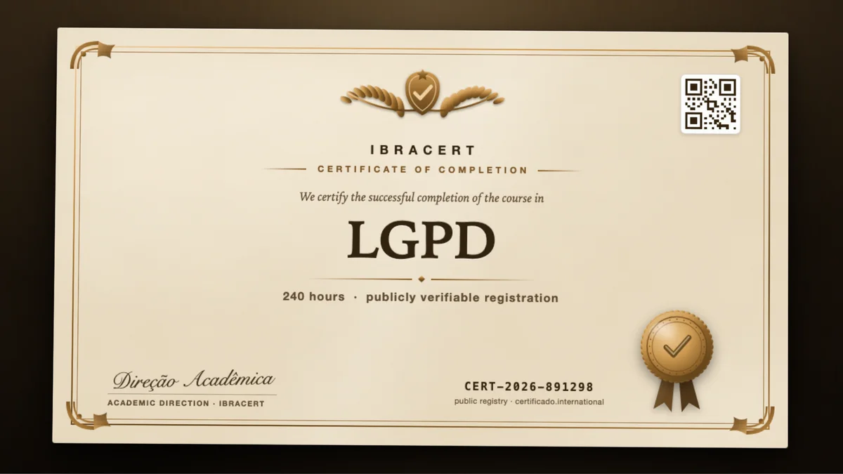 Cover of the LGPD course
