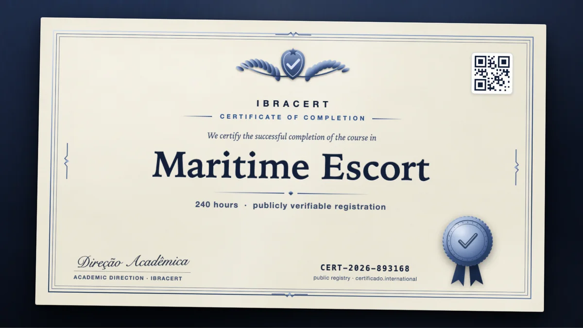 Cover of the Maritime Escort course