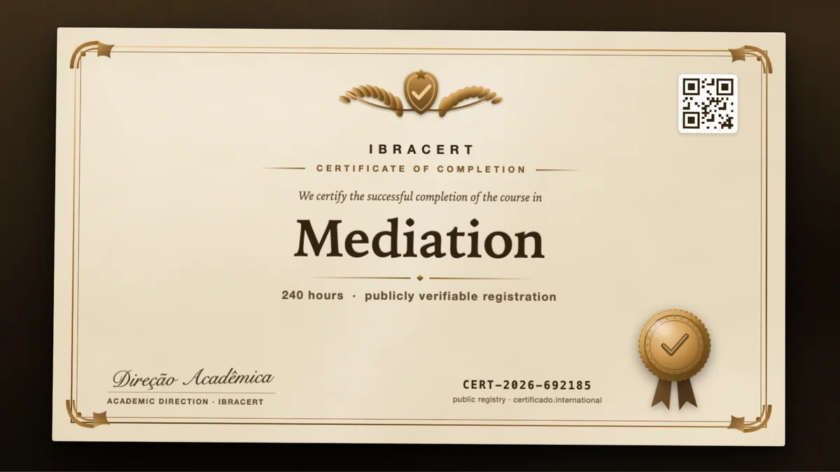 Cover of the Mediation course