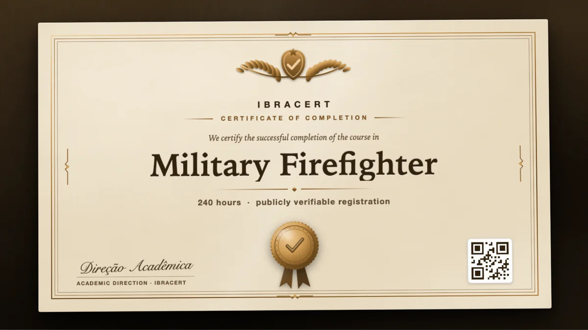 Cover of the Military Firefighter course