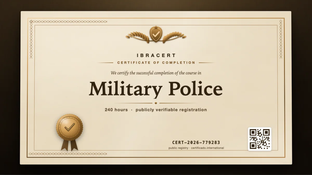 Cover of the Military Police course