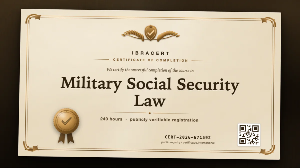 Cover of the Military Social Security Law course