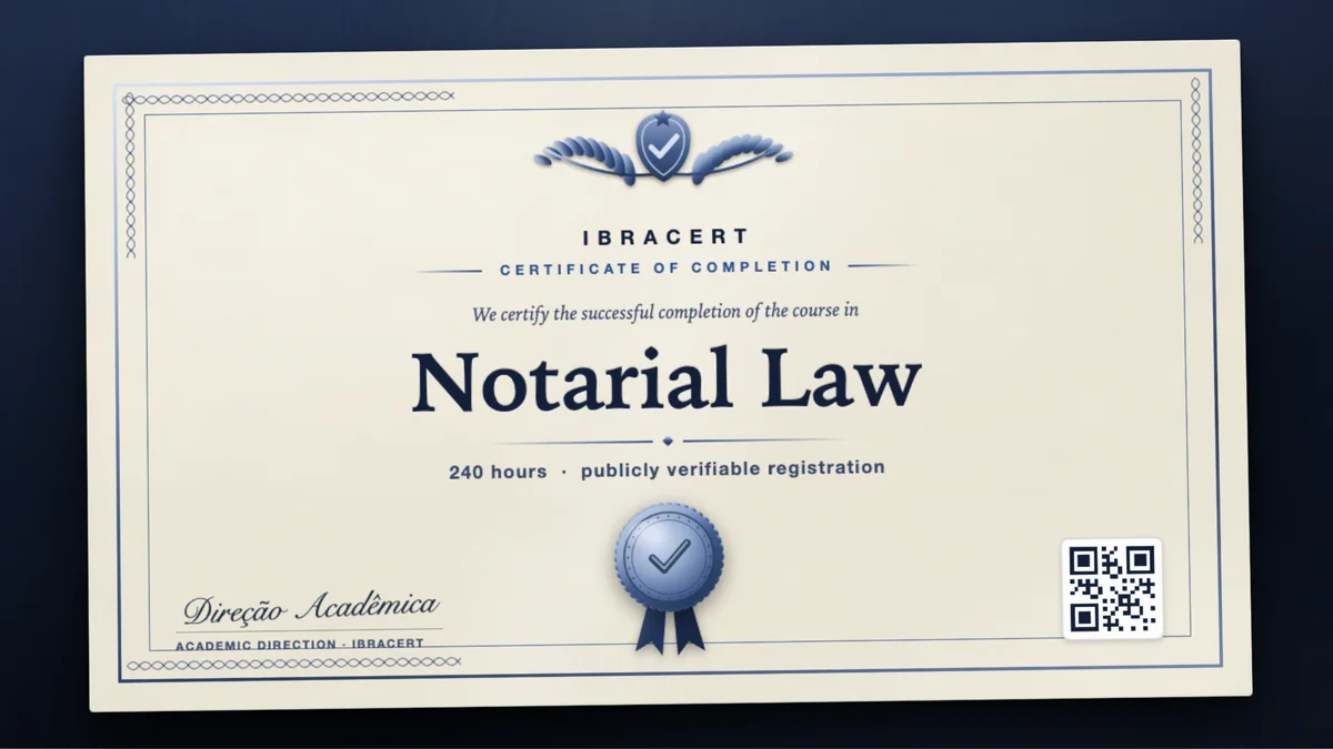 Cover of the Notarial Law course