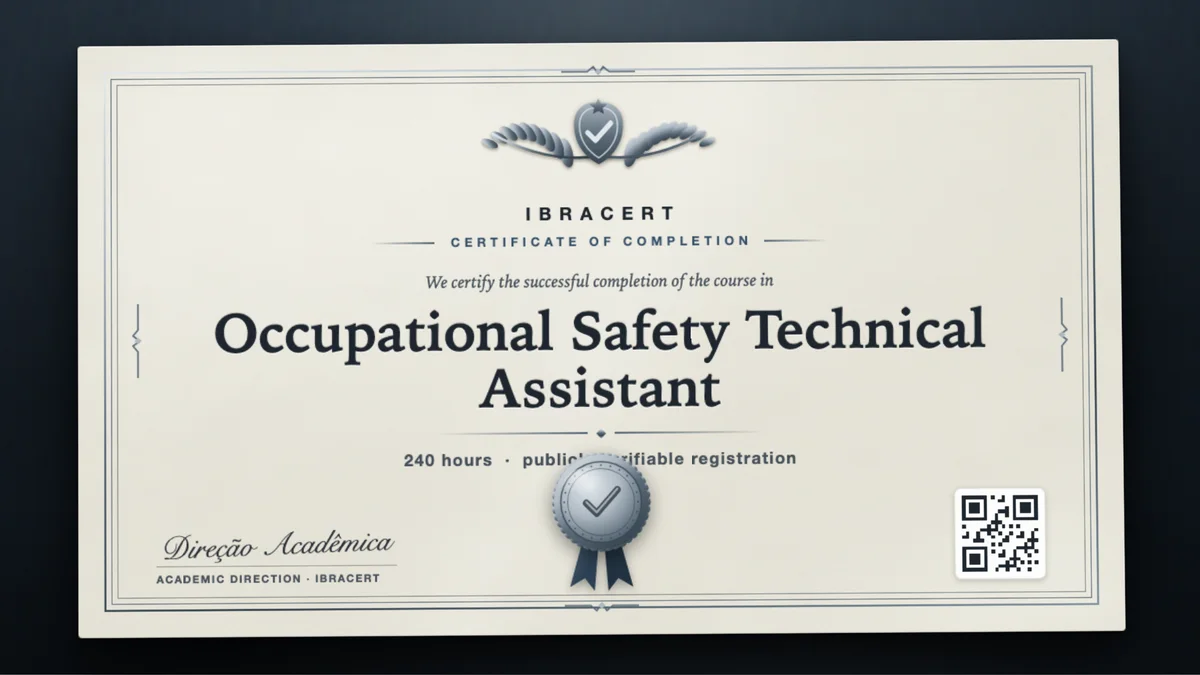 Cover of the Occupational Safety Technical Assistant course