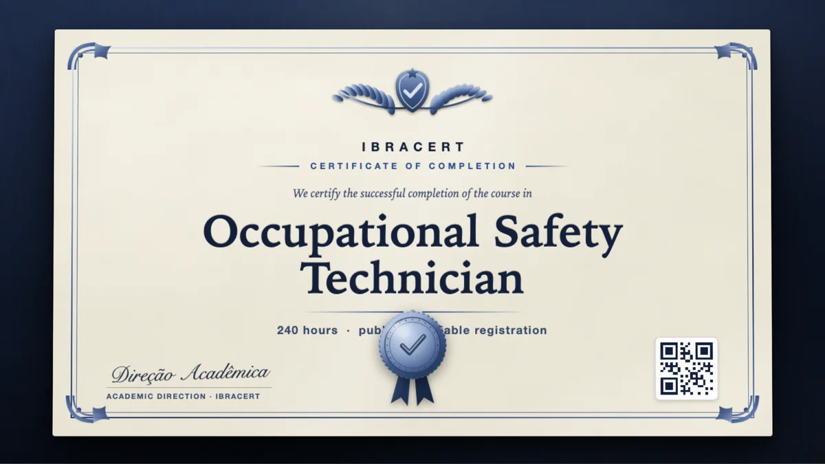 Cover of the Occupational Safety Technician course