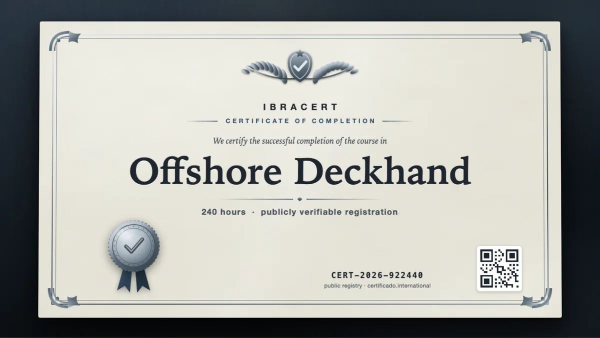 Cover of the Offshore Deckhand course