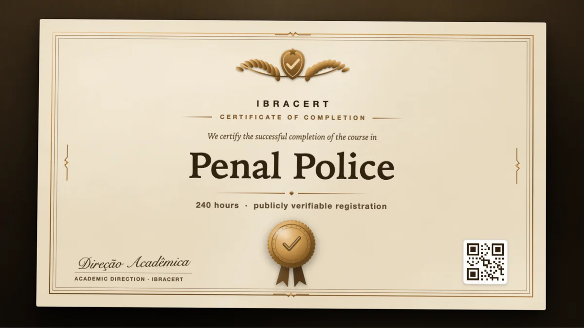 Cover of the Penal Police course