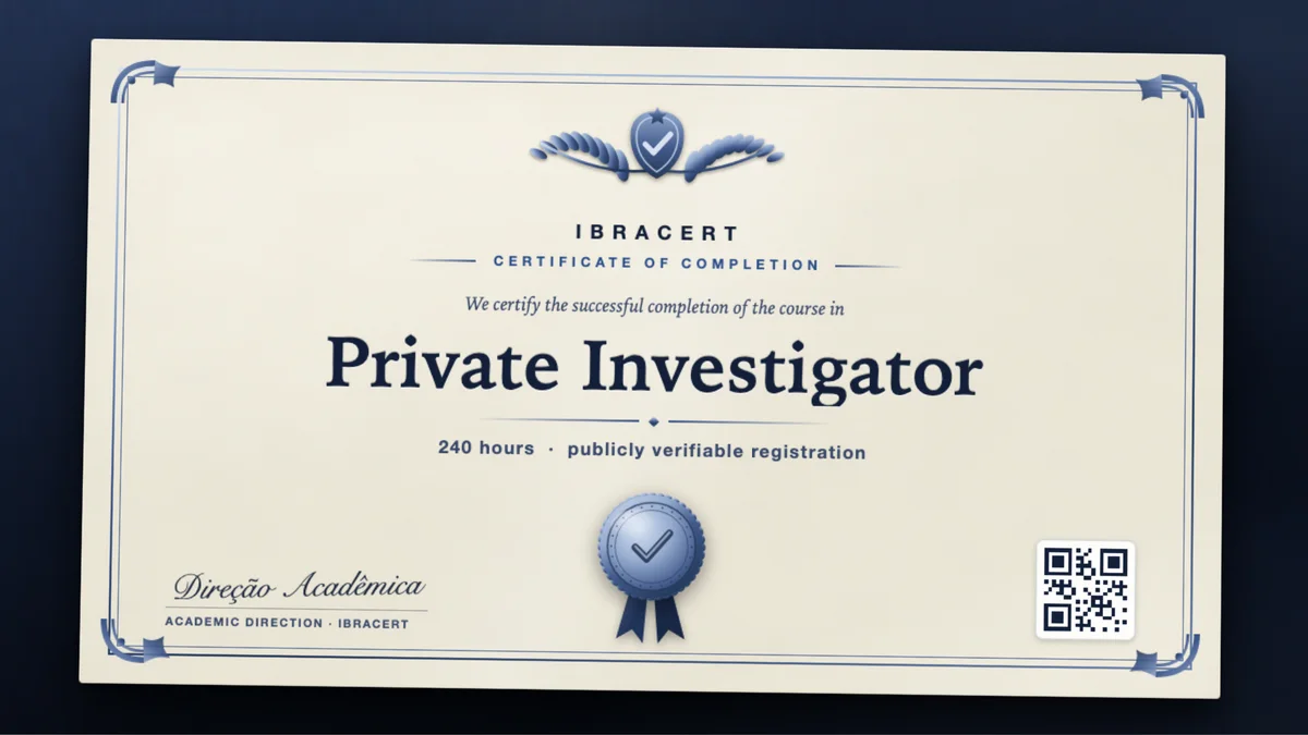 Cover of the Private Investigator course