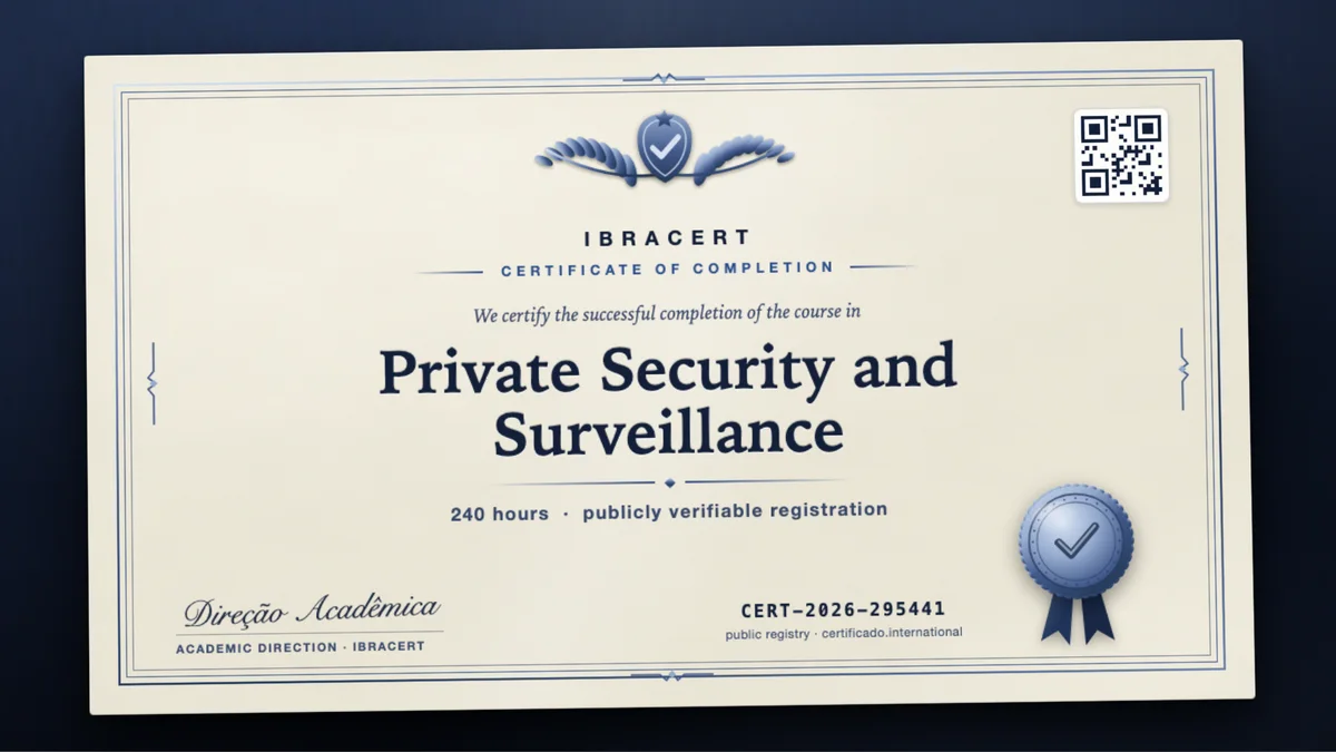 Cover of the Private Security and Surveillance course