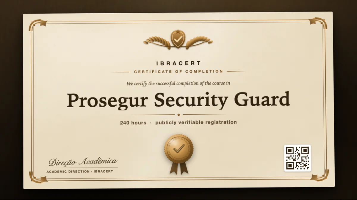 Cover of the Prosegur Security Guard course