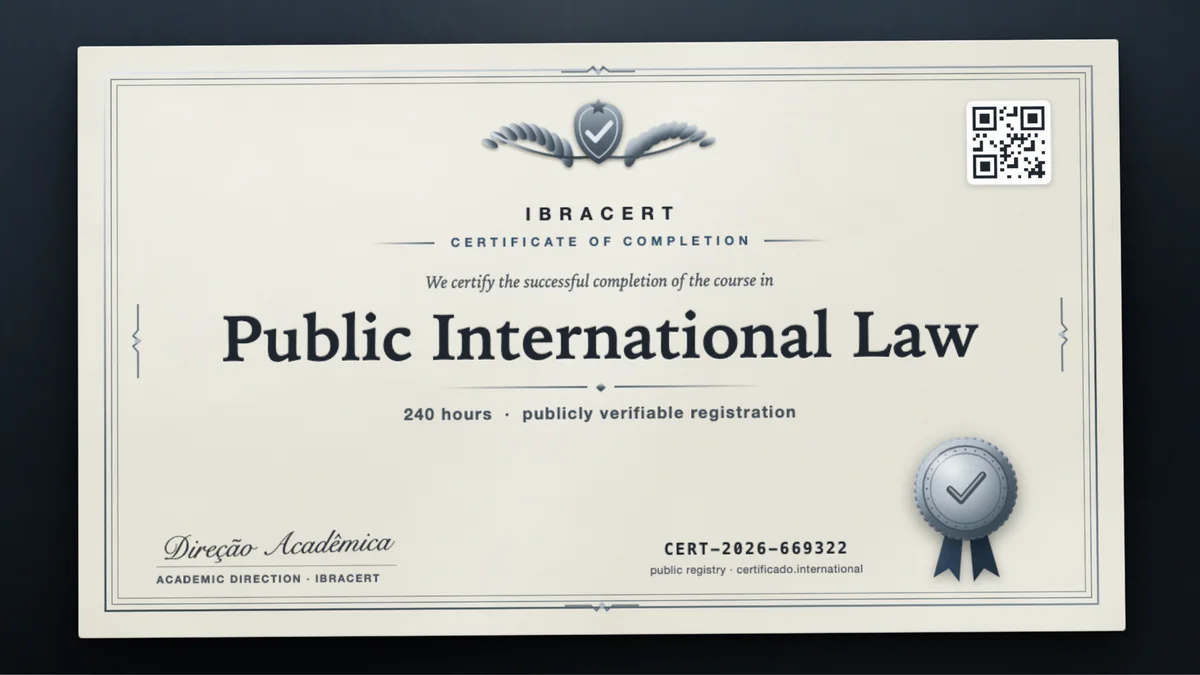 Cover of the Public International Law course