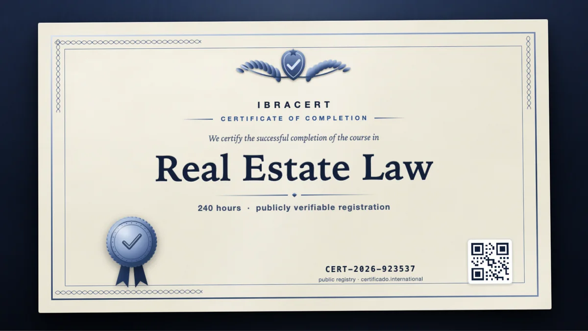 Cover of the Real Estate Law course