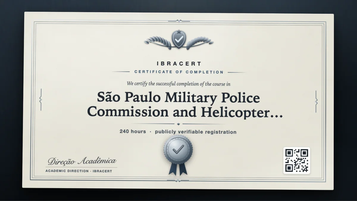 Cover of the São Paulo Military Police Commission and Helicopter Emergency Team Training course