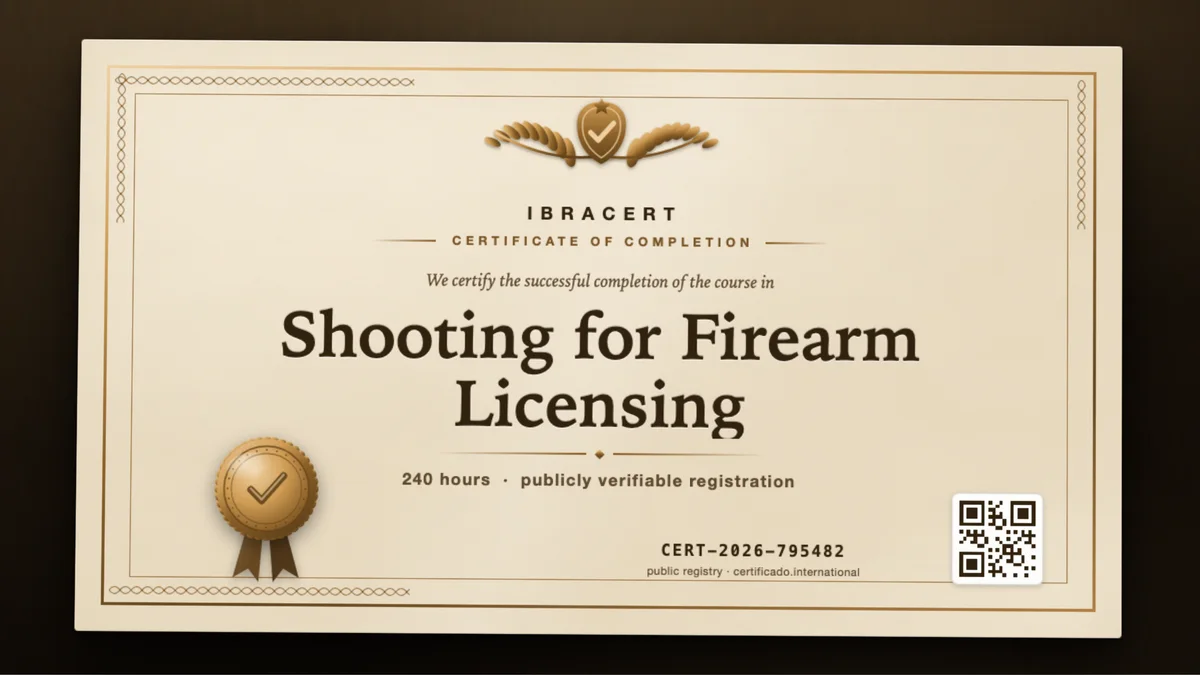 Cover of the Shooting for Firearm Licensing course