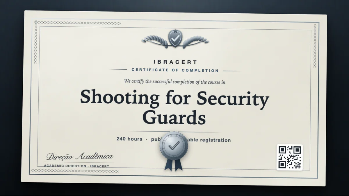 Cover of the Shooting for Security Guards course