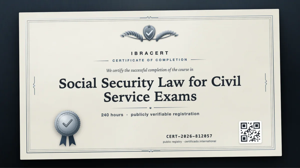 Cover of the Social Security Law for Civil Service Exams course