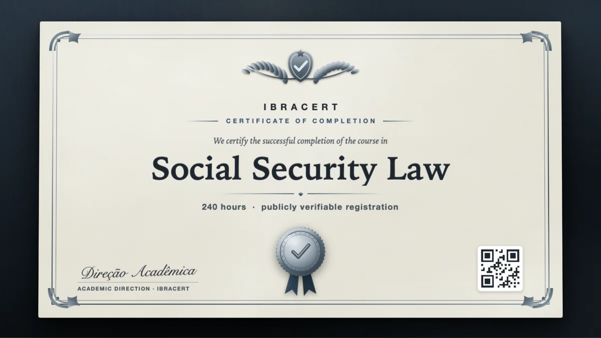 Cover of the Social Security Law course