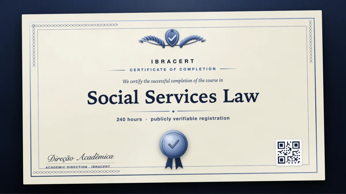 Cover of the Social Services Law course
