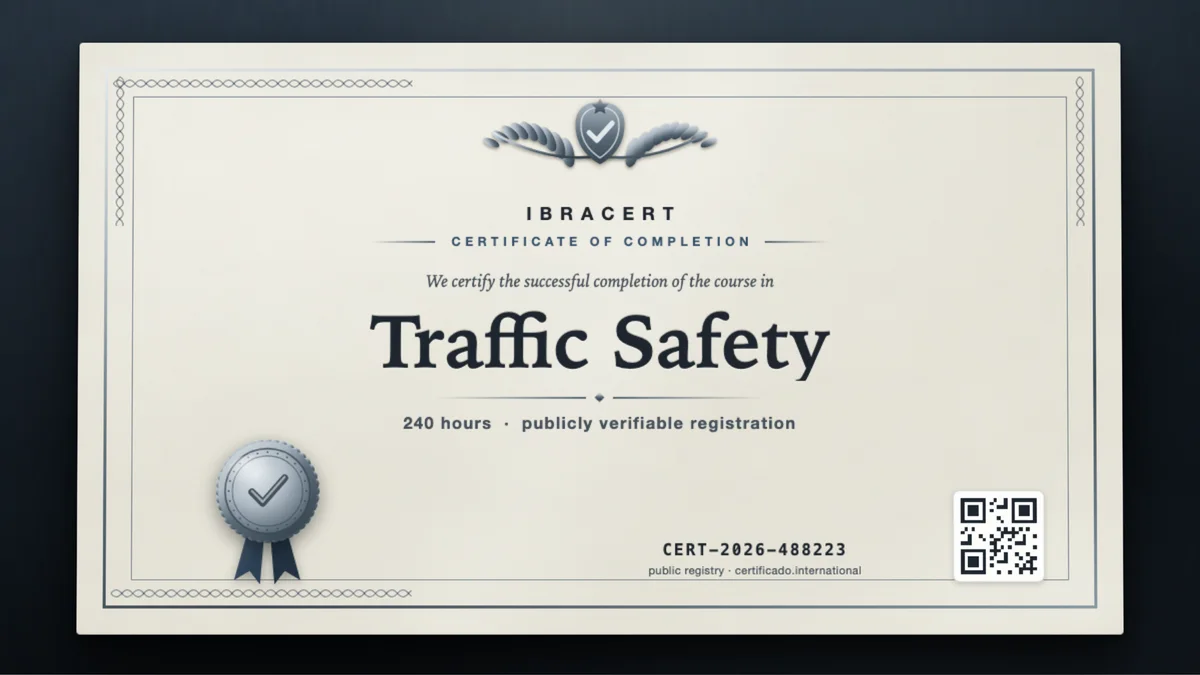Cover of the Traffic Safety course