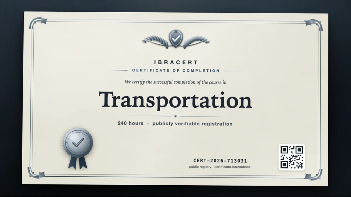 Cover of the Transportation course