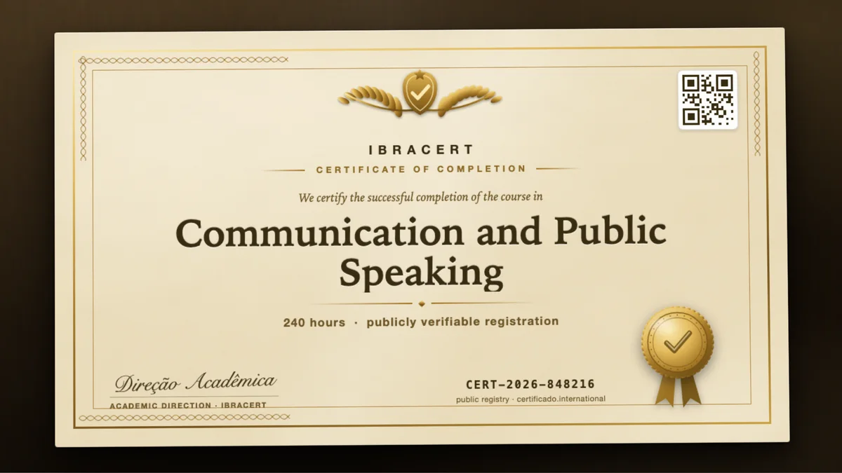 Cover of the Communication and Public Speaking course