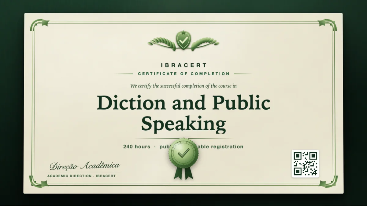 Cover of the Diction and Public Speaking course