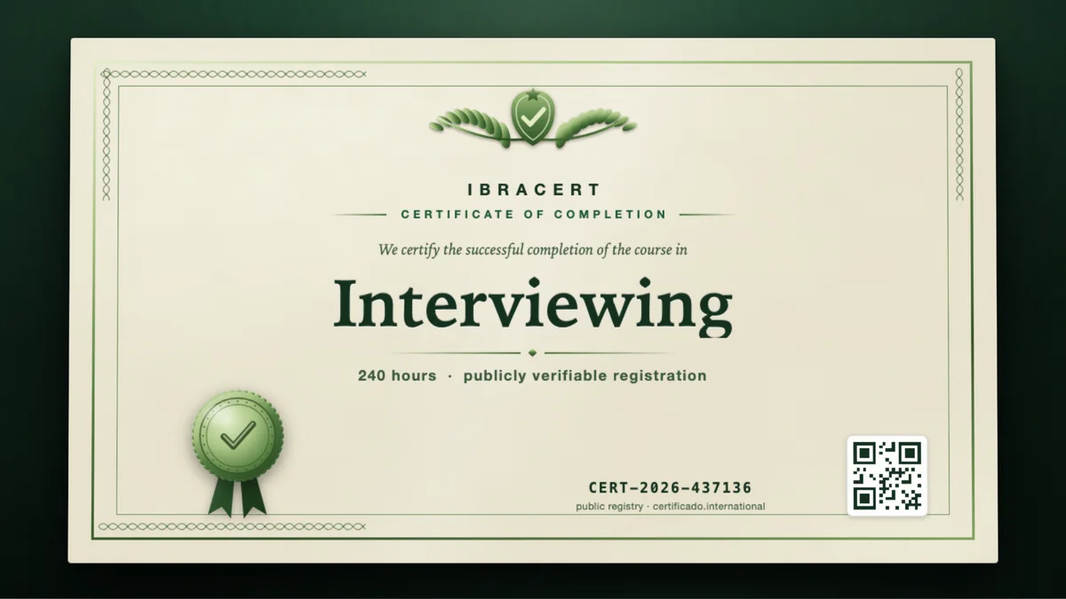 Cover of the Interviewing course