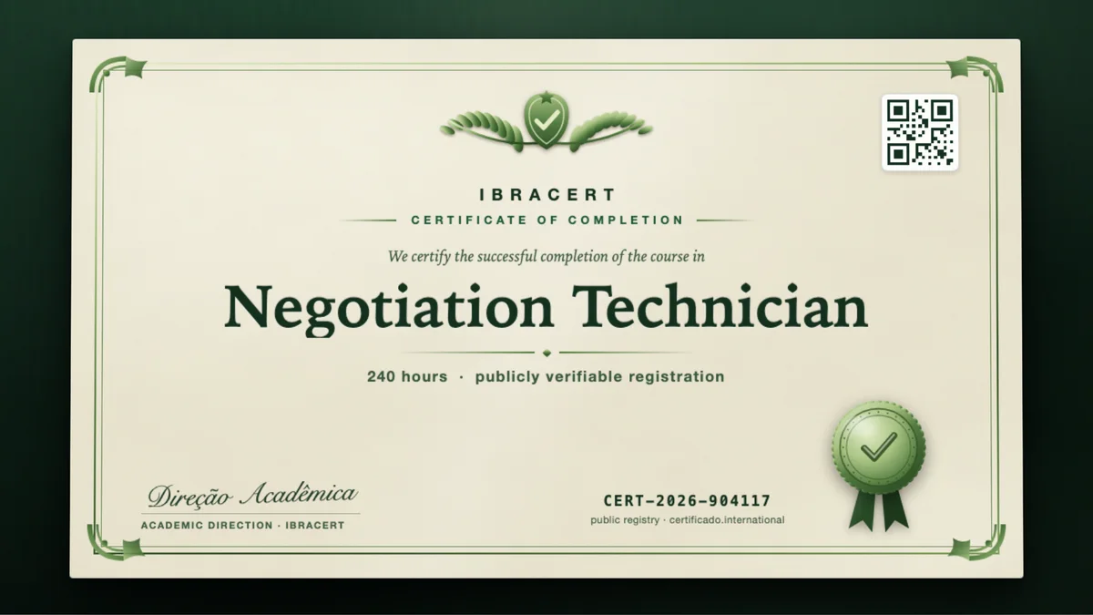 Cover of the Negotiation Technician course