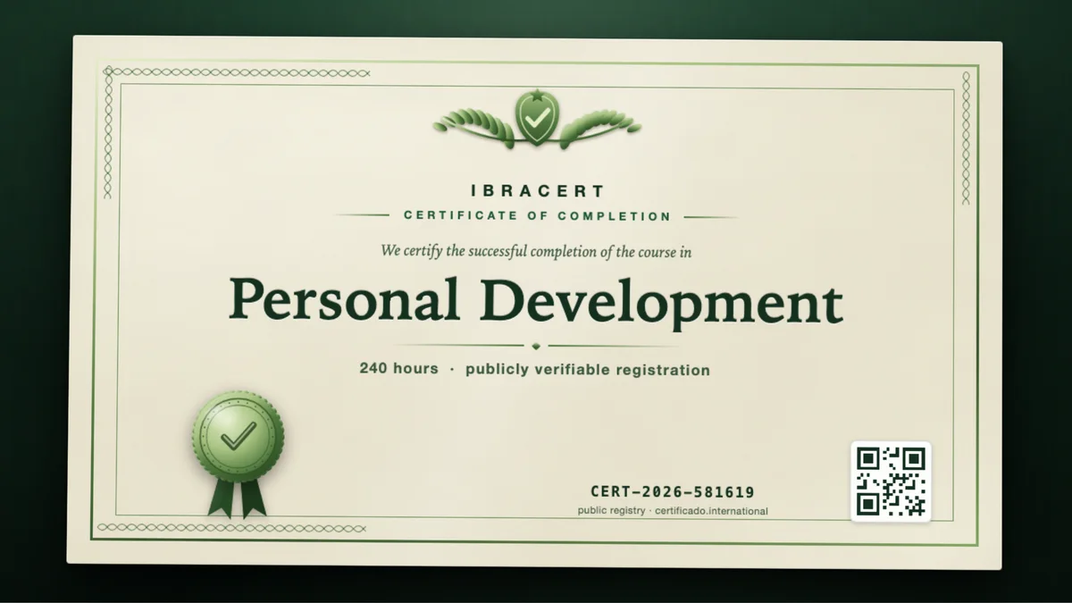 Cover of the Personal Development course