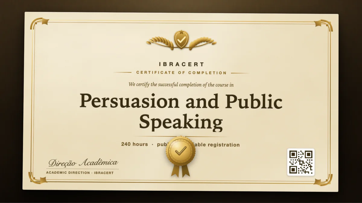 Cover of the Persuasion and Public Speaking course