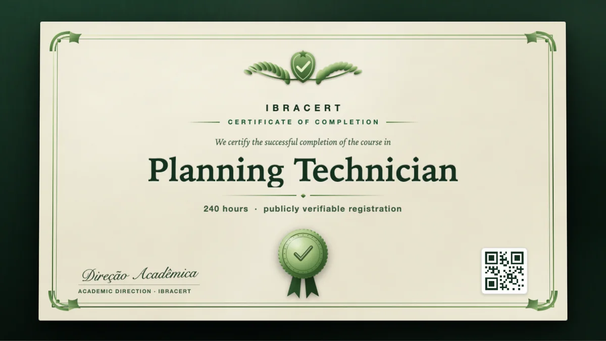 Cover of the Planning Technician course