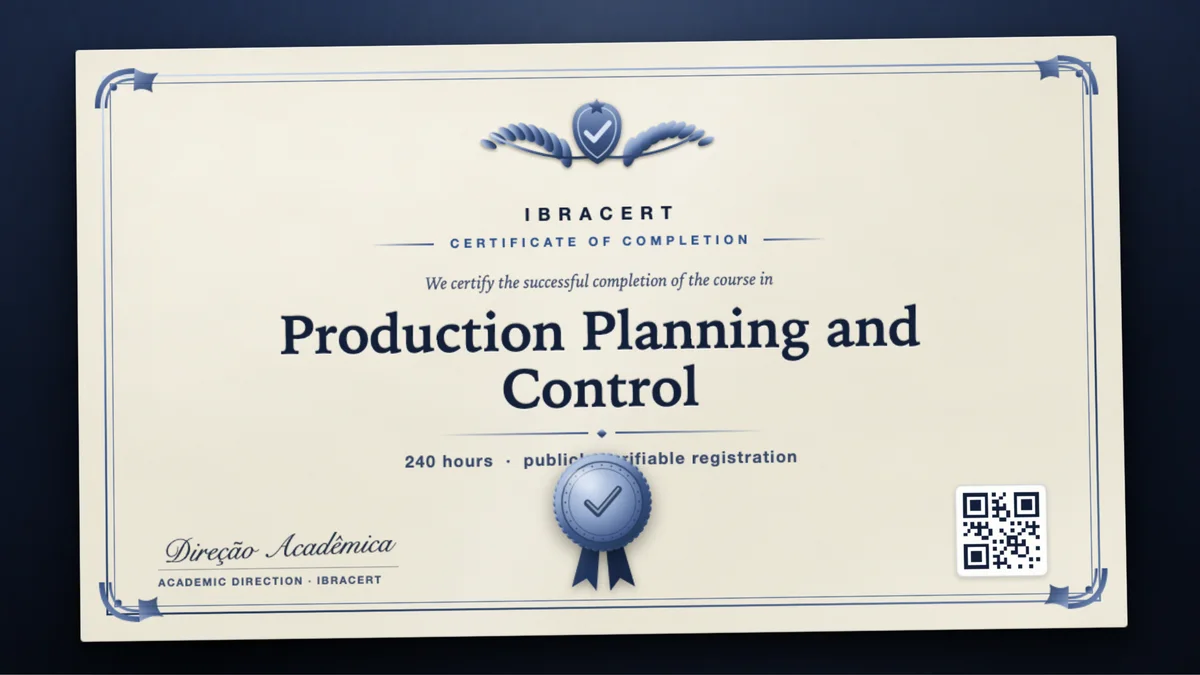 Cover of the Production Planning and Control course