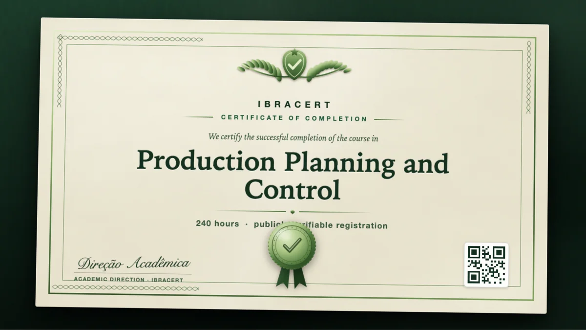 Cover of the Production Planning and Control course