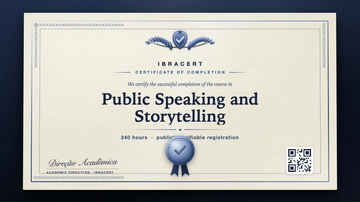Cover of the Public Speaking and Storytelling course