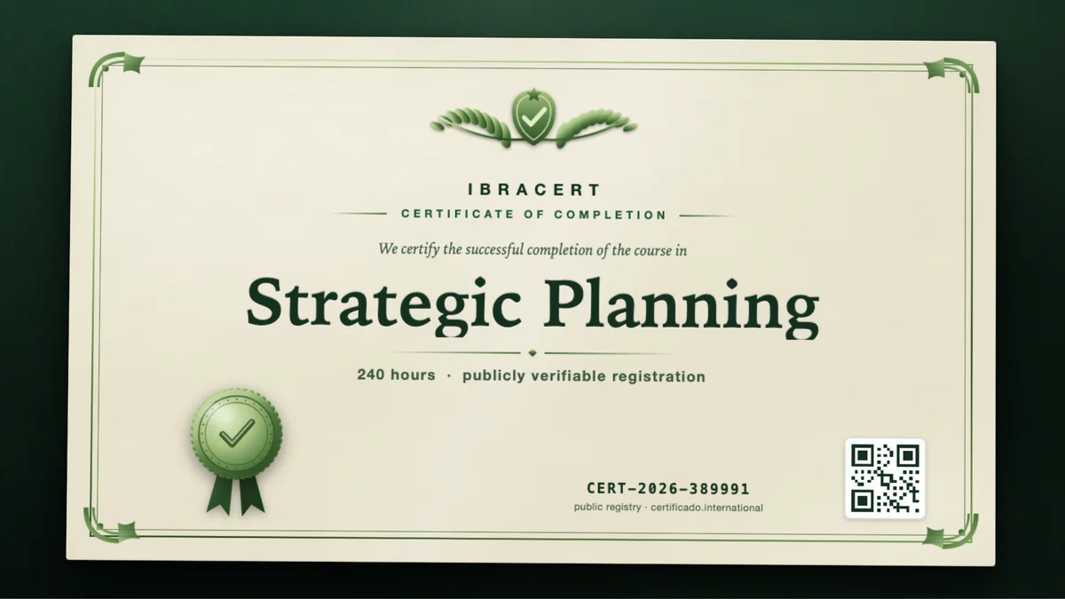 Cover of the Strategic Planning course