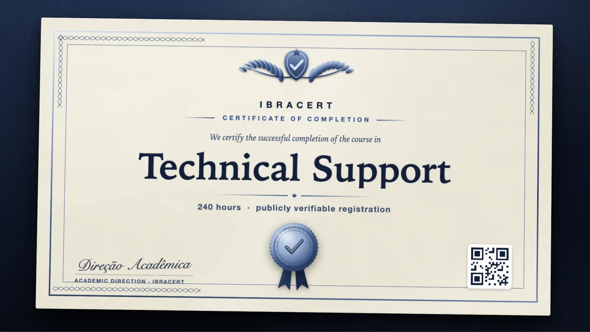 Cover of the Technical Support course