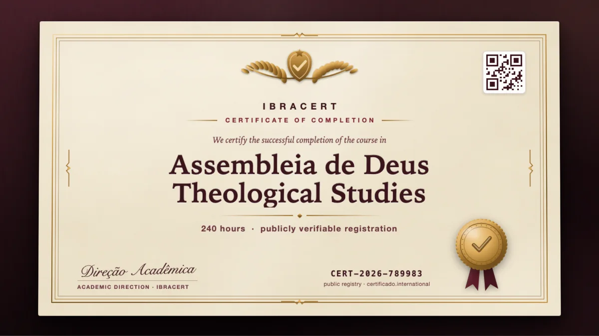 Cover of the Assembleia de Deus Theological Studies course