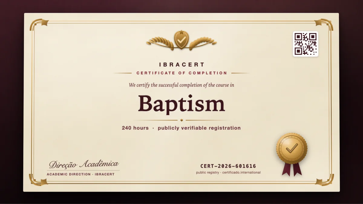 Cover of the Baptism course