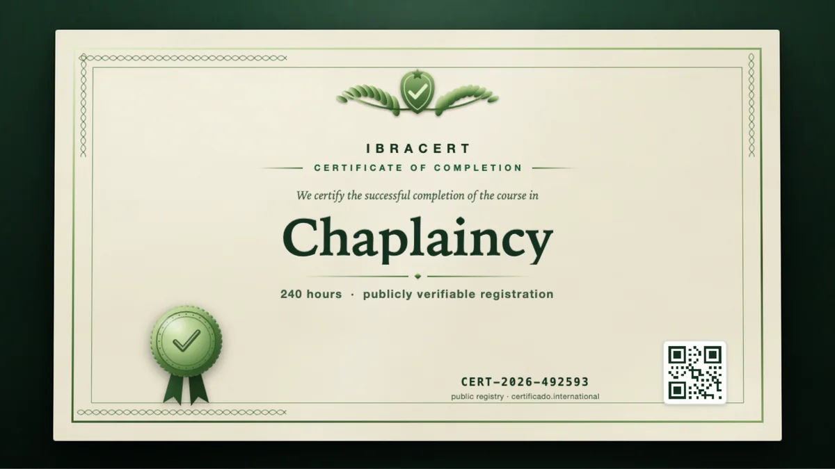 Cover of the Chaplaincy course