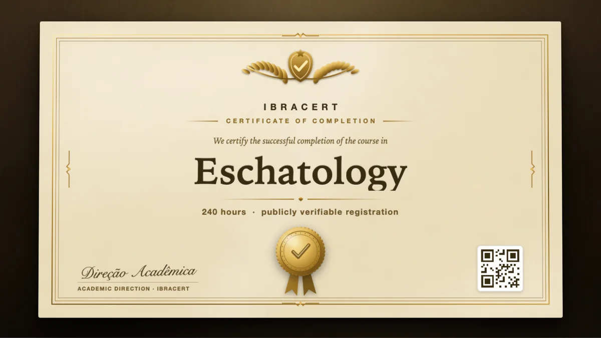 Cover of the Eschatology course