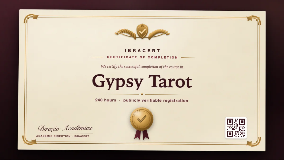 Cover of the Gypsy Tarot course